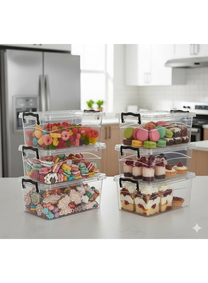 favilla Airtight food storage container set, 7 piece - transparent - 1.2 liters - Image 1